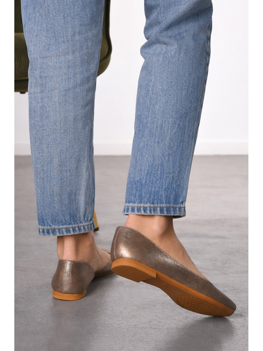 Балетки жіночі золотистого кольору 272-3 210237C