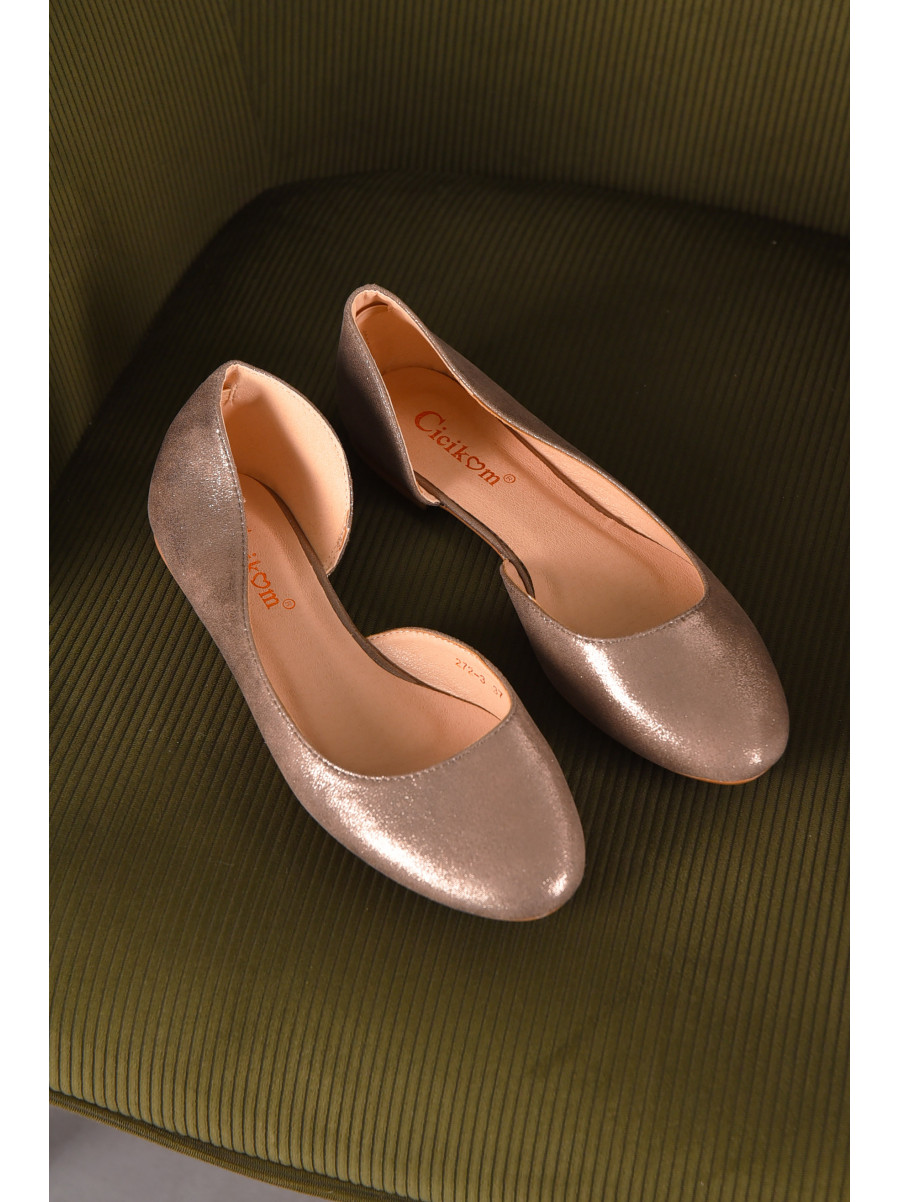 Балетки жіночі золотистого кольору 272-3 210237C