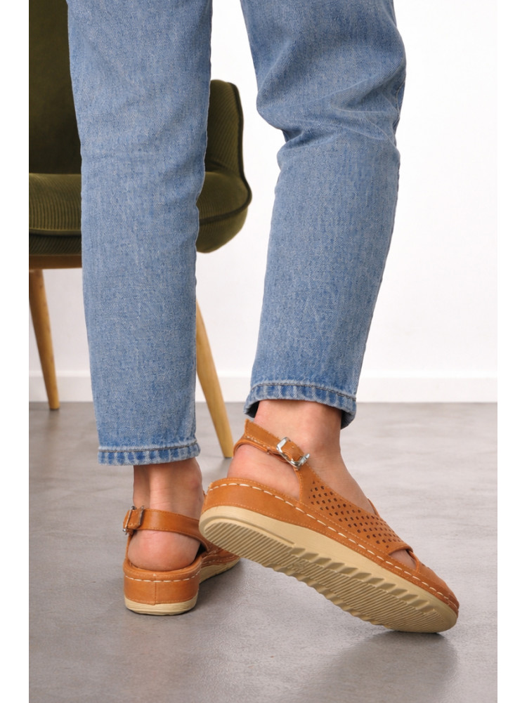 Босоніжки жіночі теракотового кольору 208-10 210238C