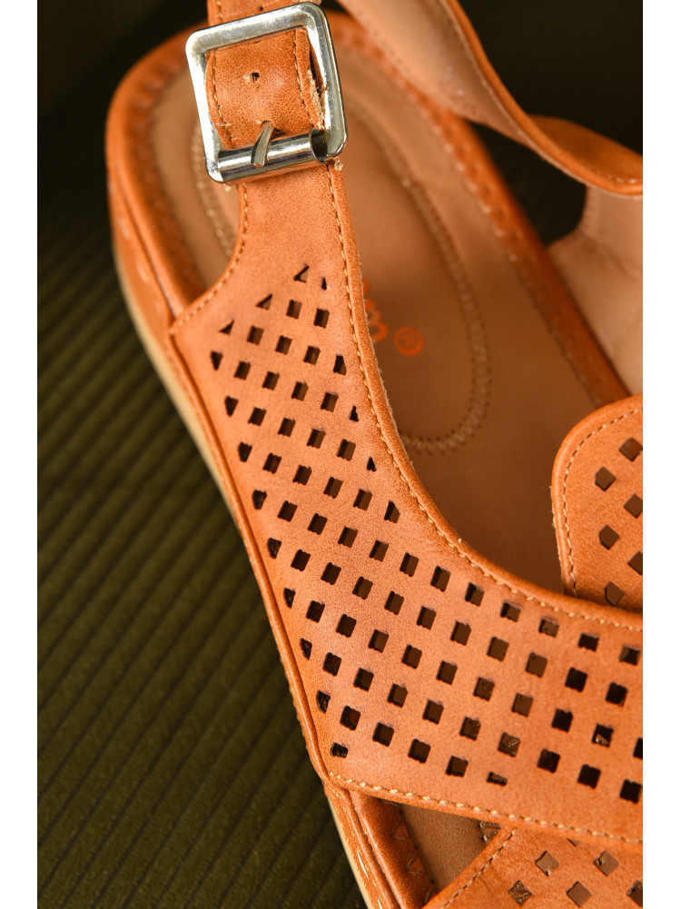 Босоніжки жіночі теракотового кольору 208-10 210238C