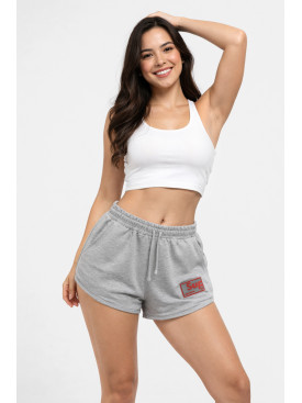 Шорти жіночі однотонні сірого кольору 969 210242C