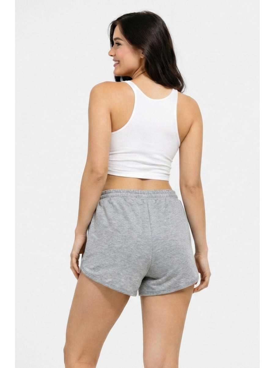 Шорти жіночі однотонні сірого кольору 969 210242C