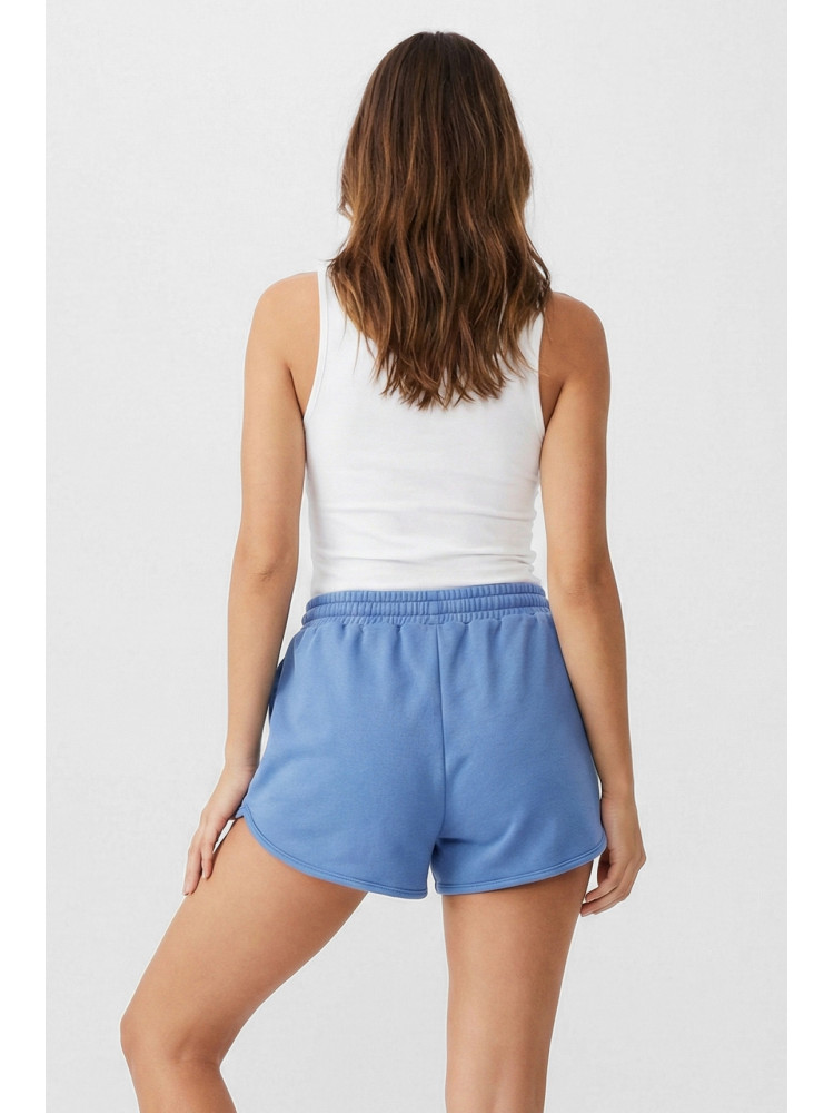 Шорти жіночі однотонні синього кольору 969 210244C