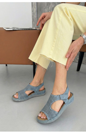 Босоніжки жіночі світло-синього кольору 208-81 210251C