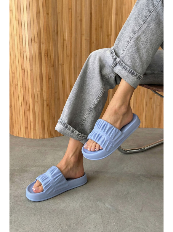 Шльопанці піна жіночі блакитного кольору ПЖ-51 210252C