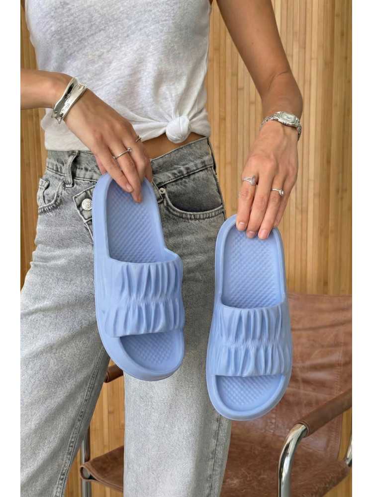 Шльопанці піна жіночі блакитного кольору ПЖ-51 210252C