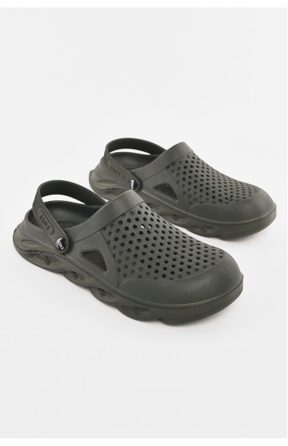 Кроксы мужские темно-зеленого цвета с-92 210260C Кроксы мужские темно-зеленого цвета с-92 210260C