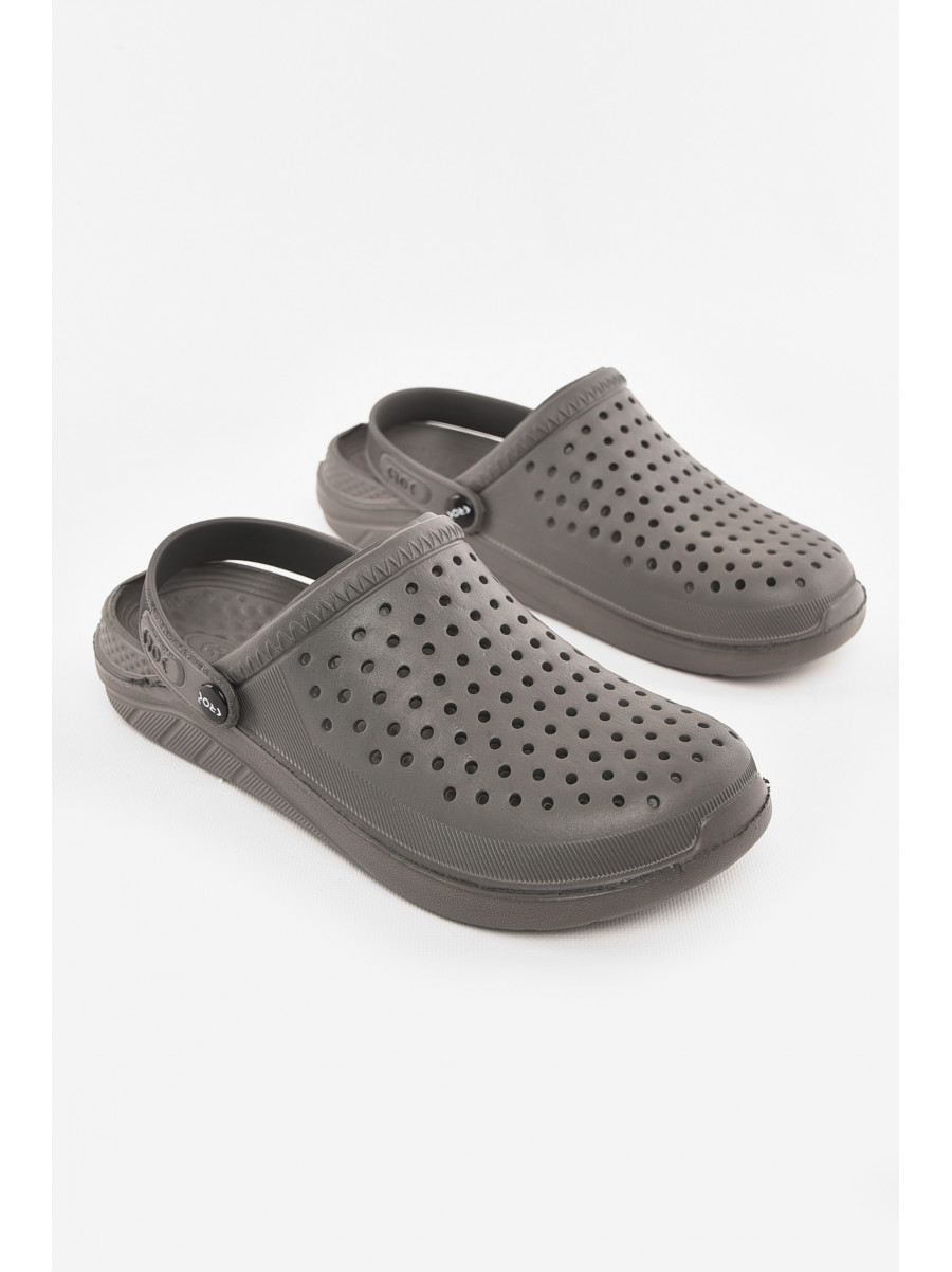 Кроксы мужские серого цвета с-68 210261C