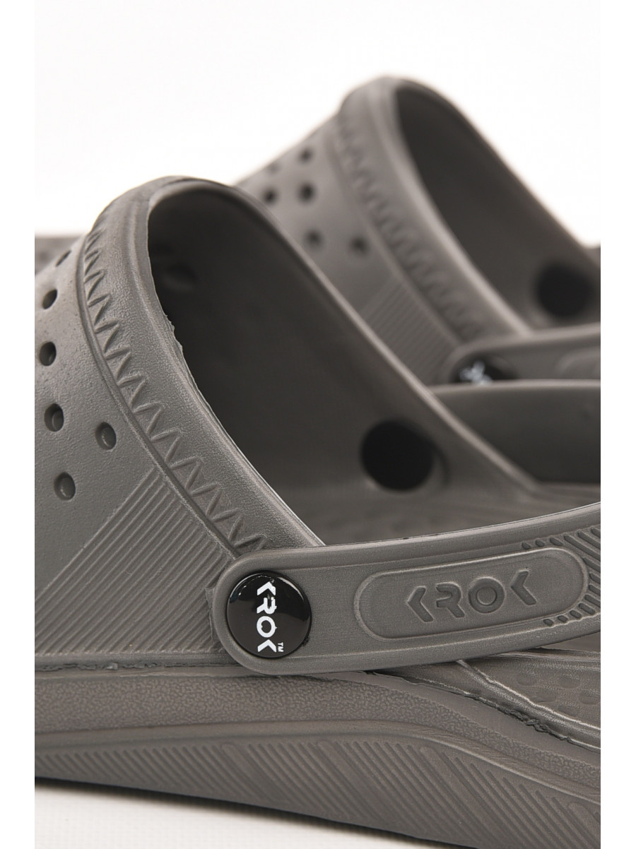 Кроксы мужские серого цвета с-68 210261C