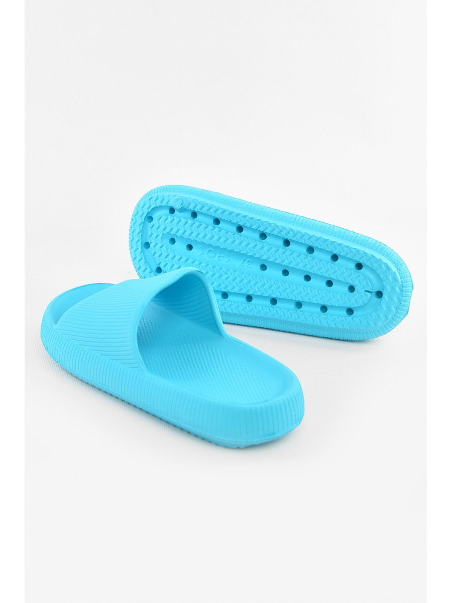 Шлепанцы пена женские голубого цвета с-88 210263C