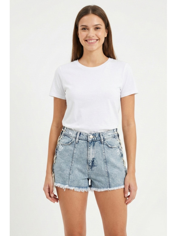 Шорти жіночі джинсові синього кольору 5930 210266C