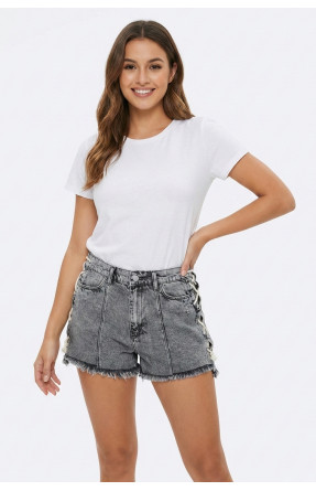 Шорты женские джинсовые серого цвета 5923 210267C Шорты женские джинсовые серого цвета 5923 210267C