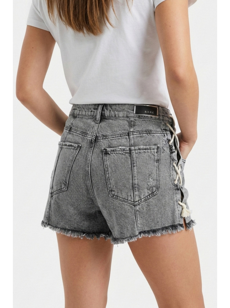 Шорты женские джинсовые серого цвета 5923 210267C