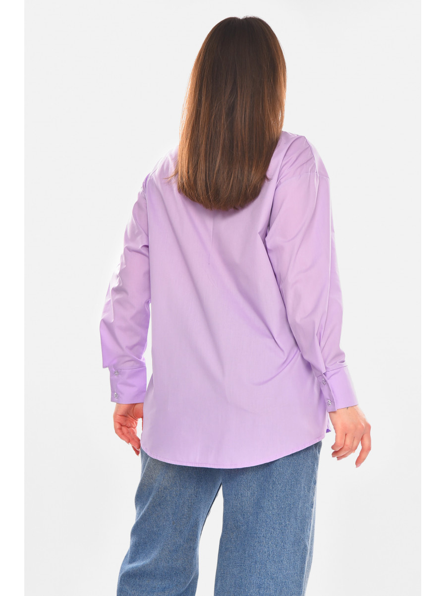 Сорочка жіноча однотонна бузкового кольору 6251 210268C
