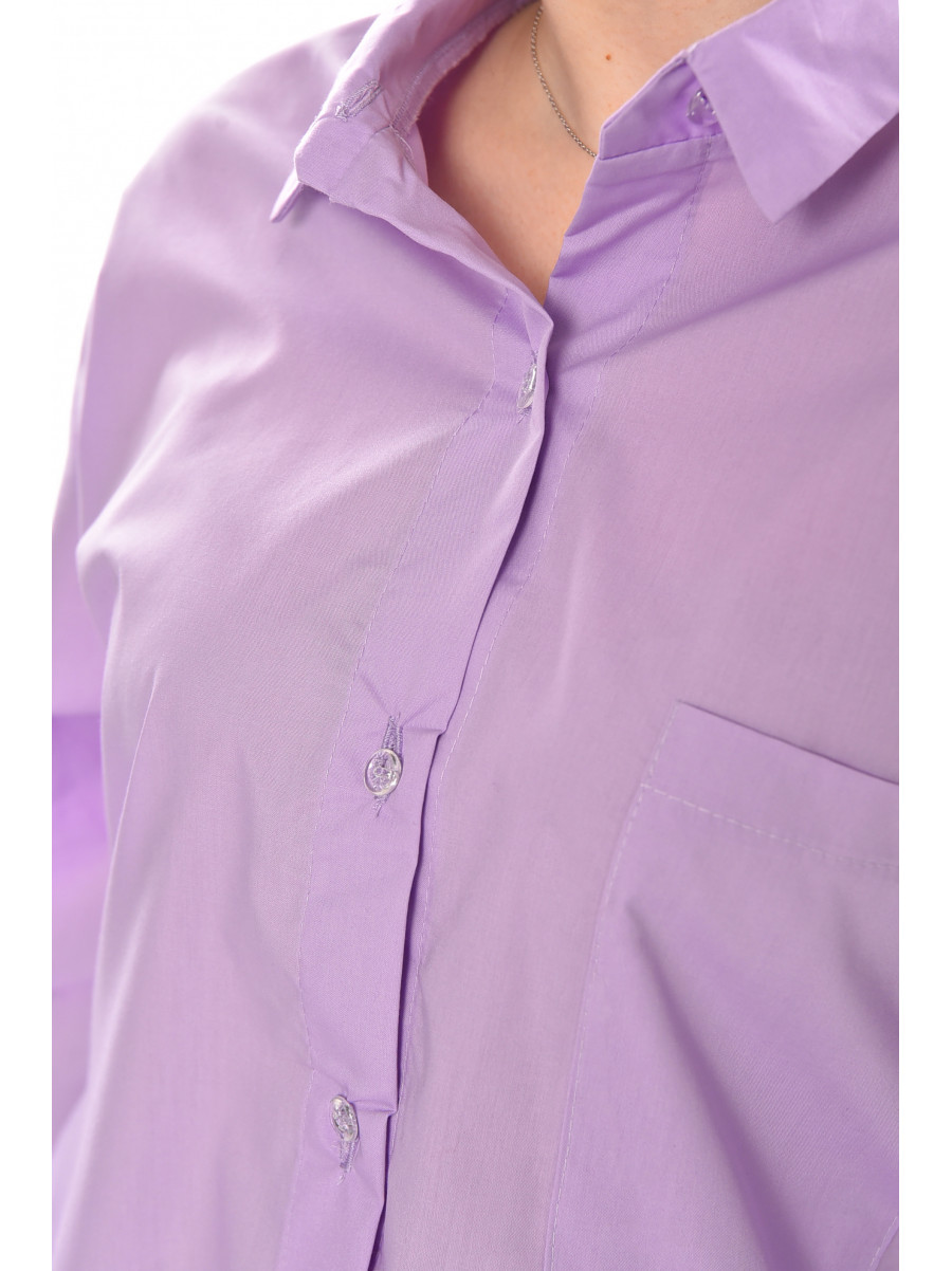 Сорочка жіноча однотонна бузкового кольору 6251 210268C