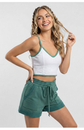 Костюм женский зеленого цвета 6407 210282C