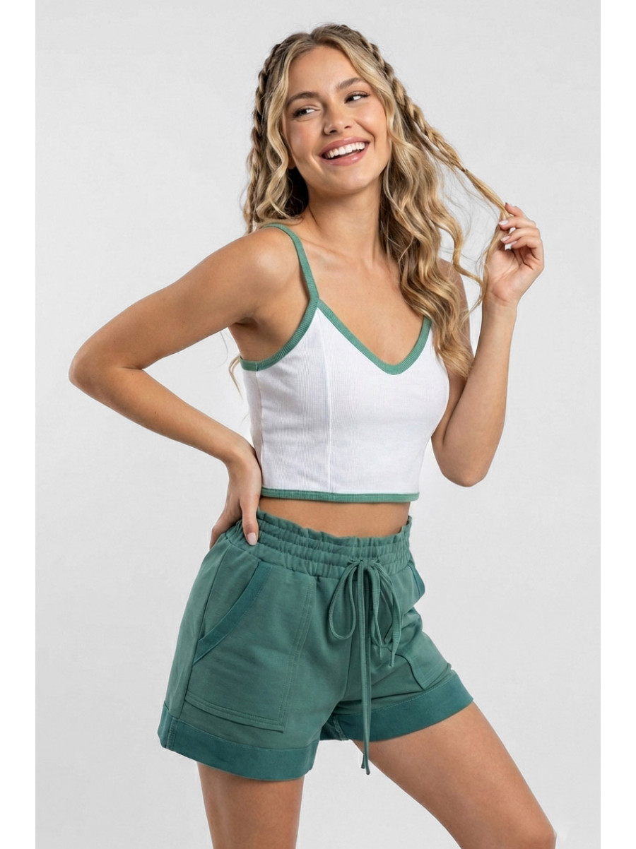 Костюм женский зеленого цвета 6407 210282C