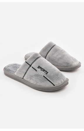 Тапочки комнатные мужские серого цвета 43079-5 210289C Тапочки комнатные мужские серого цвета 43079-5 210289C