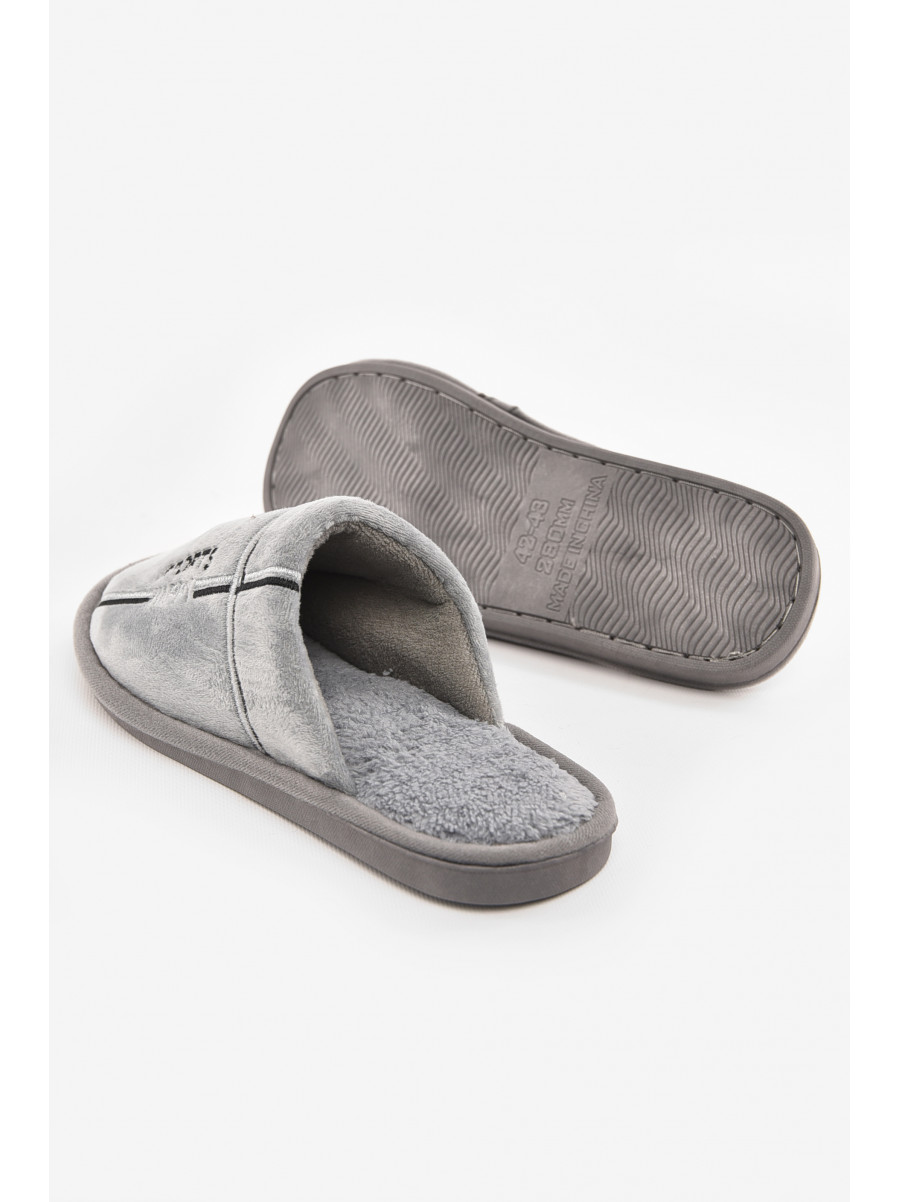 Тапочки комнатные мужские серого цвета 43079-5 210289C