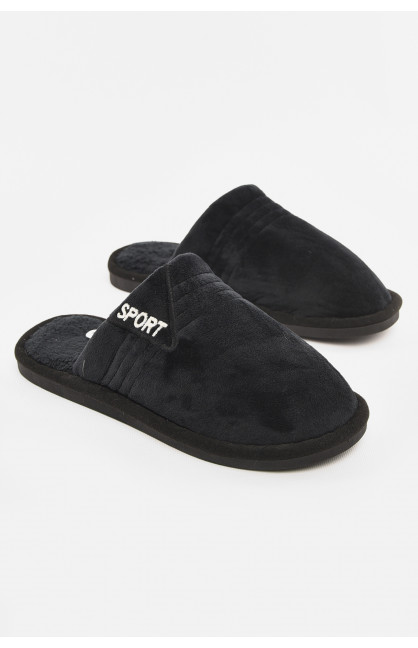 Тапочки комнатные мужские чёрного цвета 43079-4 210295C Тапочки комнатные мужские чёрного цвета 43079-4 210295C