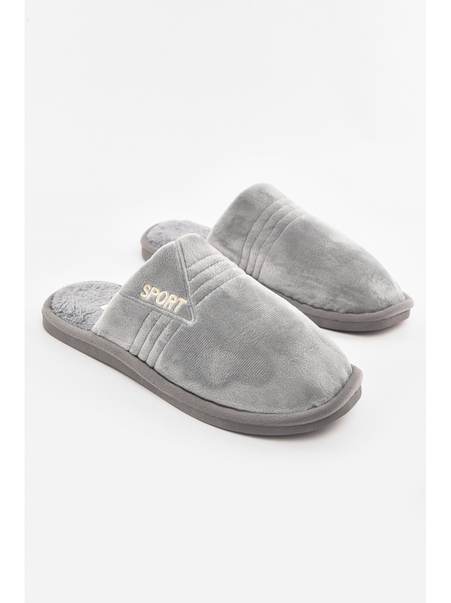 Тапочки комнатные мужские серого цвета 43079-4 210296C
