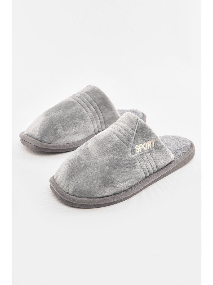 Тапочки комнатные мужские серого цвета 43079-4 210296C