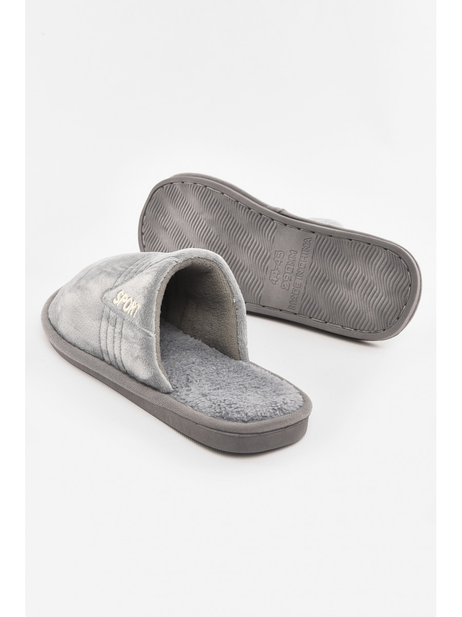 Тапочки комнатные мужские серого цвета 43079-4 210296C