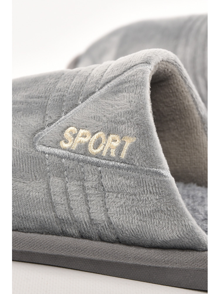 Тапочки комнатные мужские серого цвета 43079-4 210296C