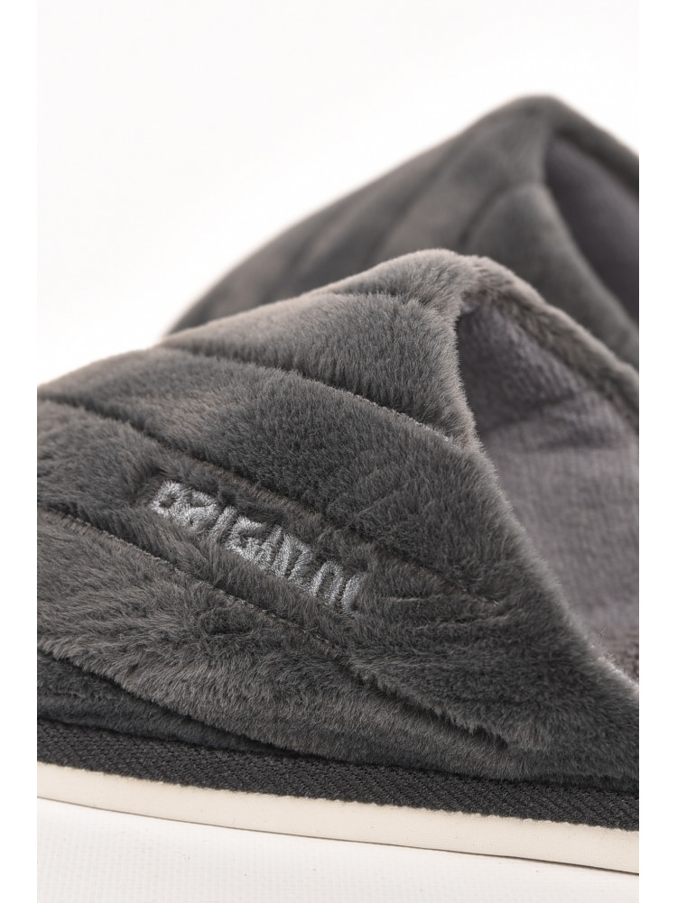 Тапочки комнатные мужские серого цвета D-382 210299C