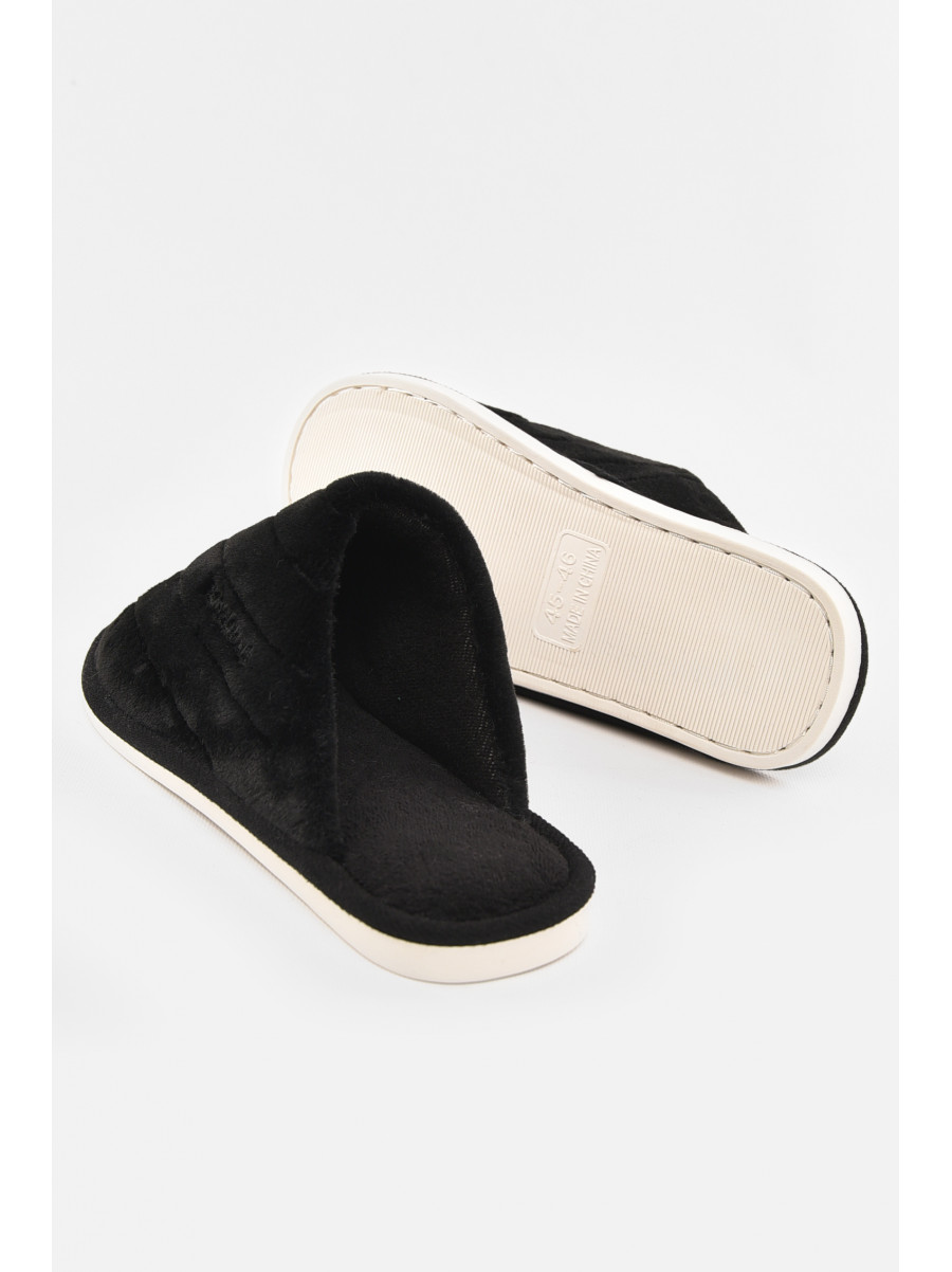 Тапочки комнатные мужские черного цвета D-382 210301C