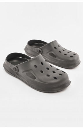Кроксы мужские темно-серого цвета М-201 210302C