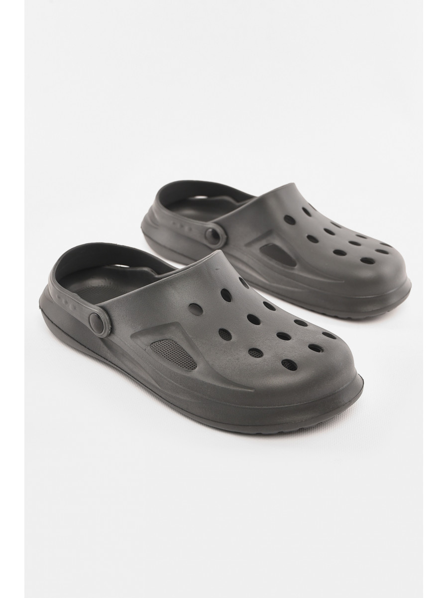 Кроксы мужские темно-серого цвета М-201 210302C