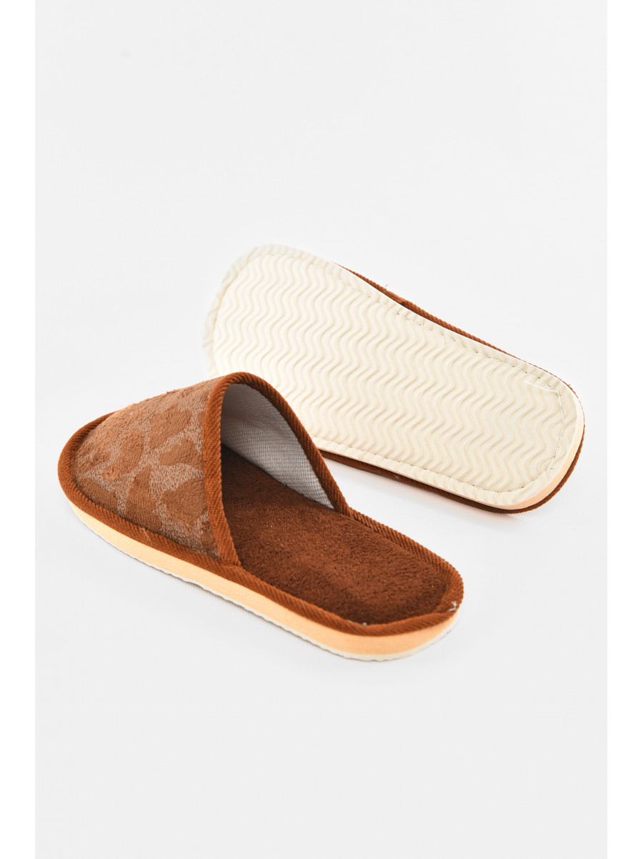 Тапочки комнатные мужские тёмно-коричневого цвета SP-009 210303C