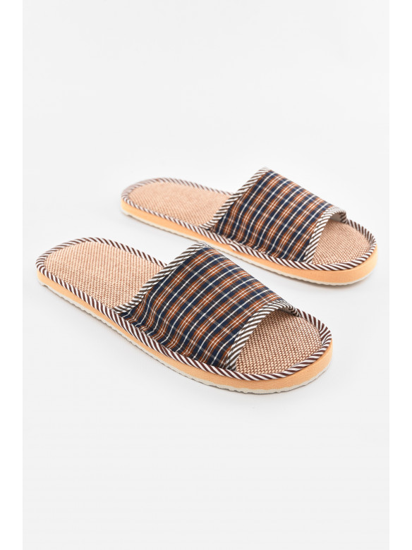 Тапочки комнатные мужские коричневого цвета 210306C