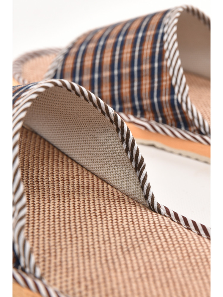 Тапочки комнатные мужские коричневого цвета 210306C