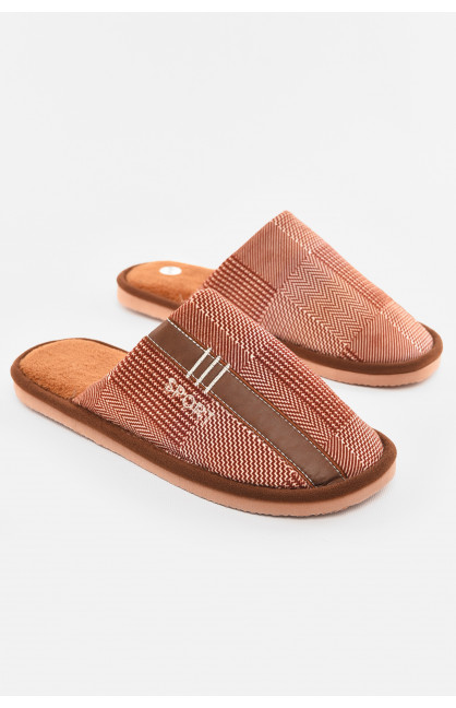 Тапочки комнатные мужские коричневого цвета 6171 210307C