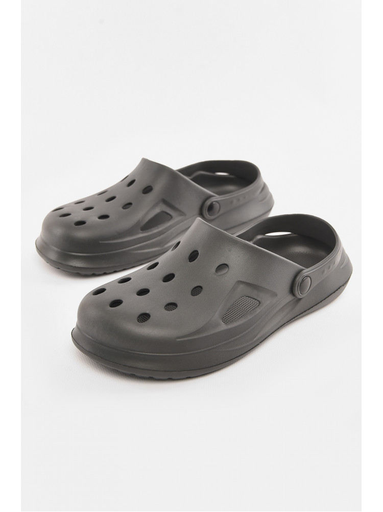 Кроксы мужские темно-серого цвета Уценка М-201 210310C