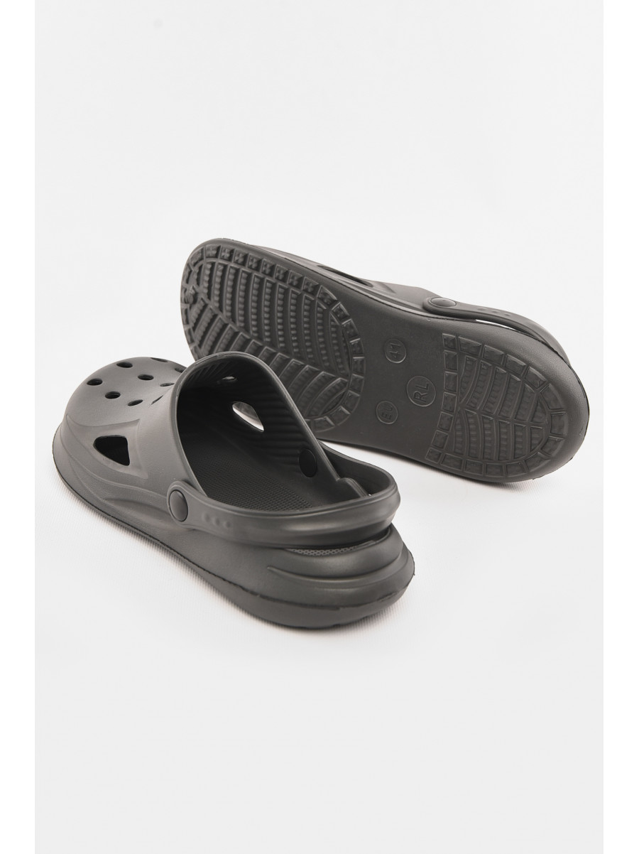 Кроксы мужские темно-серого цвета Уценка М-201 210310C