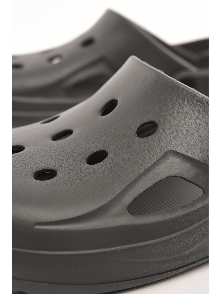 Кроксы мужские темно-серого цвета Уценка М-201 210310C