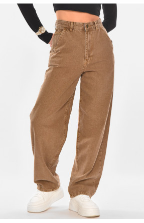 Джинсы женские однотонные коричневого цвета 4203 210311C Джинсы женские однотонные коричневого цвета 4203 210311C