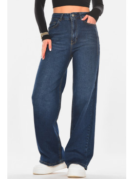 Джинсы женские однотонные тёмно-синего цвета 2506 210318C Джинсы женские однотонные тёмно-синего цвета 2506 210318C