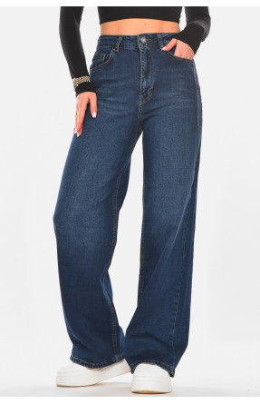 Джинсы женские однотонные тёмно-синего цвета 2506 210318C