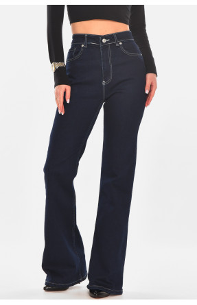 Джинсы женские однотонные тёмно-синего цвета 7292 210319C