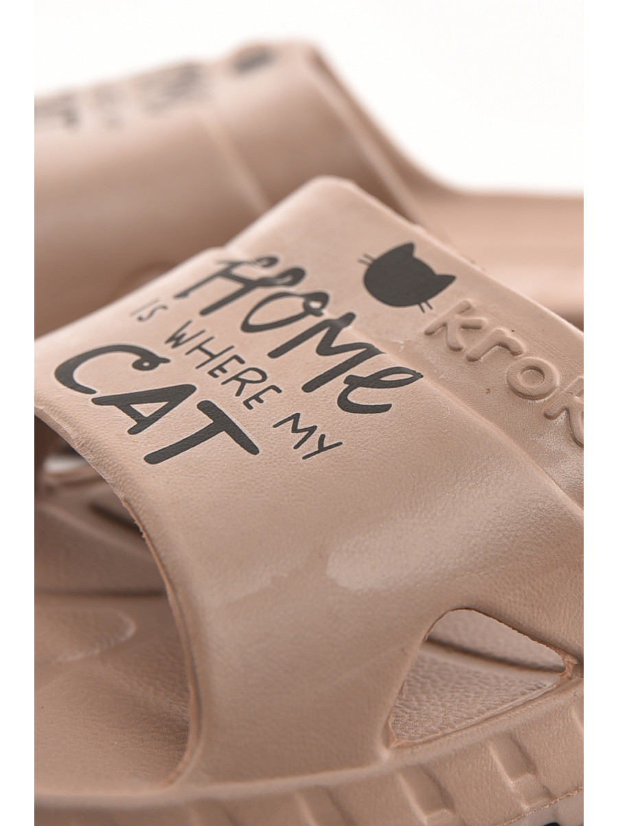 Шльопанці піна жіночі бежевого кольору С-74 210321C