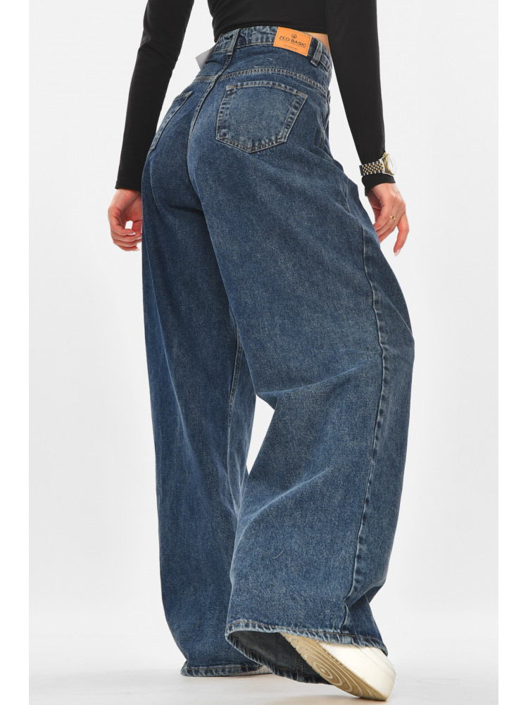 Джинси жіночі однотонні темно-синього кольору 4532 210323C