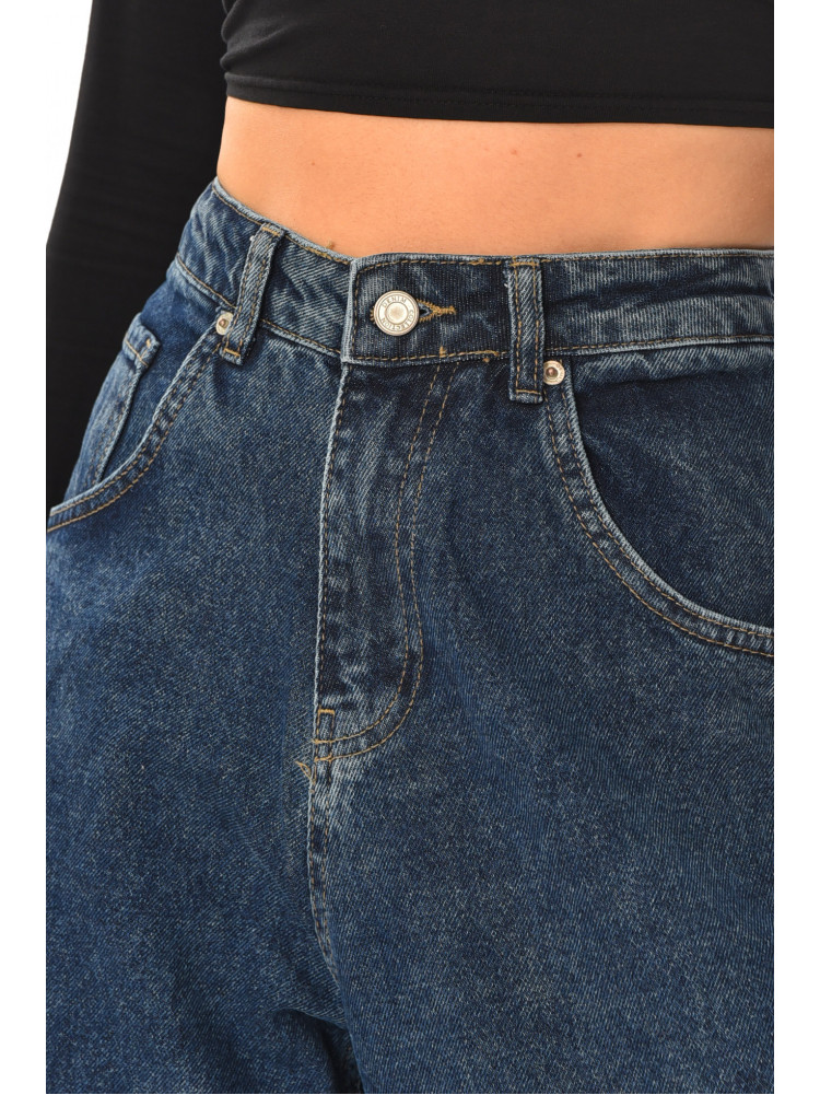 Джинси жіночі однотонні темно-синього кольору 4532 210323C