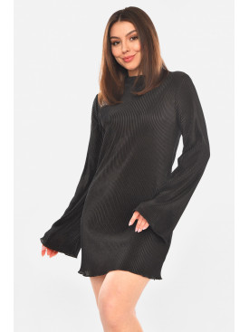 Платье женское однотонное черного цвета 233 210325C
