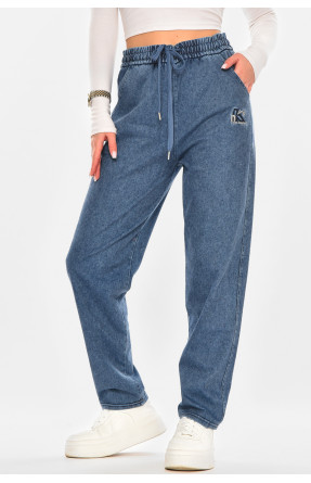 Джинсы женские однотонные синего цвета TW25563 210338C