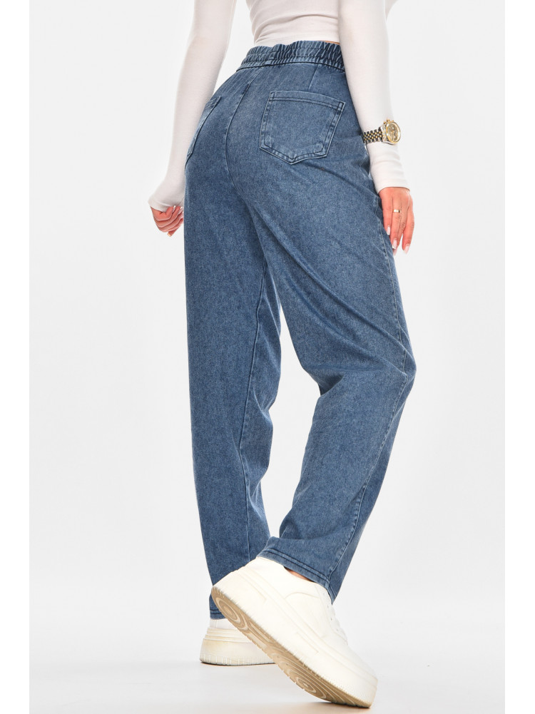 Джинси жіночі однотонні синього кольору TW25563 210338C