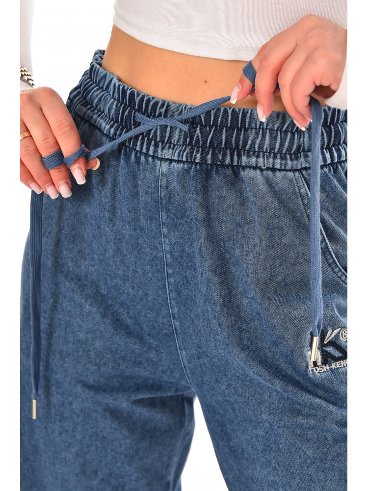 Джинси жіночі однотонні синього кольору TW25563 210338C